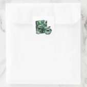 Oogverblindende zilveren abstracte gift sticker (Tas)