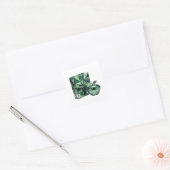 Oogverblindende zilveren abstracte gift sticker (Envelop)