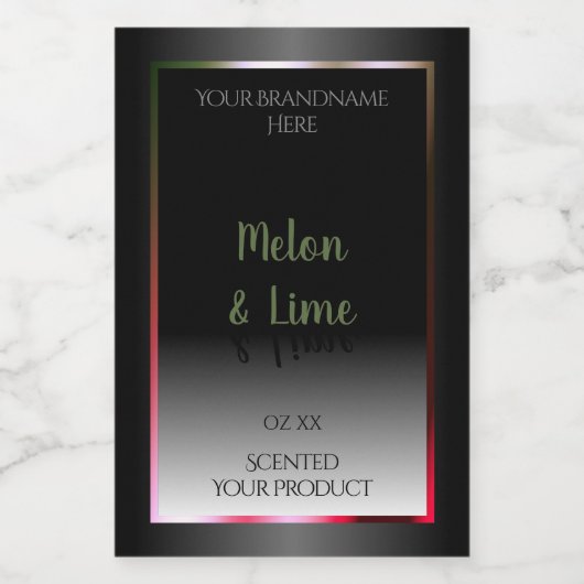 Oogverblindende zwart-wit productverpakkingslabels voedselcontainer etiket (Enkel label)