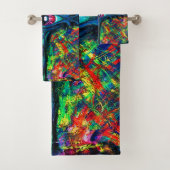 Oogverdraaiing en trippy schilderen bad handdoek (Insitu)