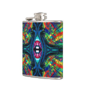 Oogverdraaiing en trippy schilderen heupfles (Links)