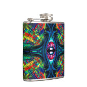 Oogverdraaiing en trippy schilderen heupfles (Rechts)
