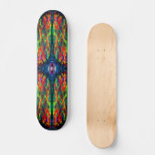 Oogverdraaiing en trippy schilderen persoonlijk skateboard (Voorkant)