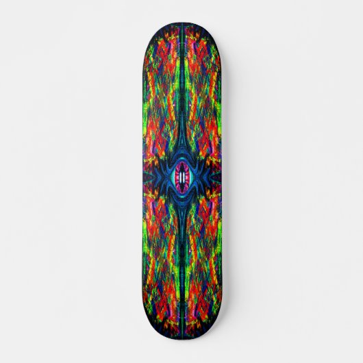 Oogverdraaiing en trippy schilderen persoonlijk skateboard (Voorkant)