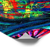 Oogverdraaiing en trippy schilderen poster (Hoek)
