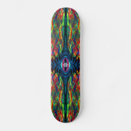Oogverdraaiing en trippy schilderen skateboard