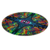 Oogverdraaiing en trippy schilderen snijplank (Hoek)