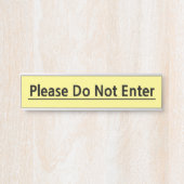 Oogverhaal en Vet teken "Niet invoeren" Deurbordje (Voorkant)