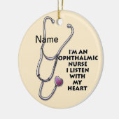 Oogverpleegkundige stethoscoop ornament (Links)