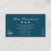 Oogvis Blauwgroen blauwe mousserende diamanten toe Visitekaartje (Achterkant)