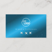 Oogvis Blauwgroen blauwe mousserende diamanten toe Visitekaartje (Voorkant)