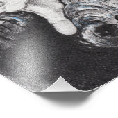 Oogvis en hand Dream Surreal-tekenkunst Foto Afdruk (Hoek)