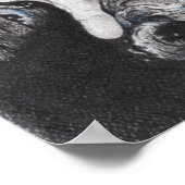 Oogvis en hand Dream Surreal-tekenkunst Poster (Hoek)