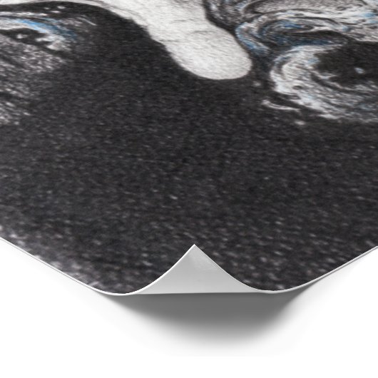 Oogvis en hand Dream Surreal-tekenkunst Poster (Hoek)