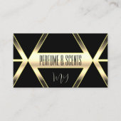 Oogvis vangt zwart en licht Golden met monogram Visitekaartje (Voorkant)