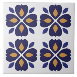 Oogvissenvangst floraal Azulejos Portugese marineb Tegeltje