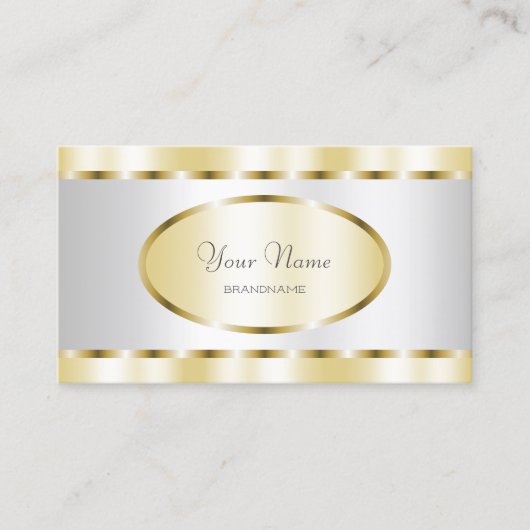 Oogvisserij Gold en Silver Effect Professional Visitekaartje (Voorkant)