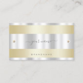 Oogvisserij met goud en zilver met neushoorns visitekaartje (Voorkant)