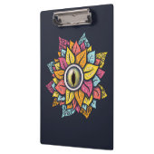 Oogvlakkige, kleurrijke, surrealistische kunst klembord (Links)