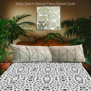 Oogvlekken in Abstract-vlooienwand Fleece Deken