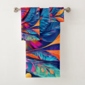 Oogvormig blad close-up bad handdoek (Insitu)