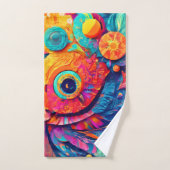 Oogvormig blad close-up bad handdoek (Handdoek)