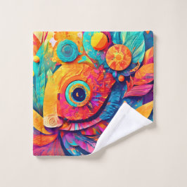 Oogvormig blad close-up bad handdoek