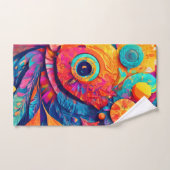 Oogvormig blad close-up bad handdoek (Handdoek)