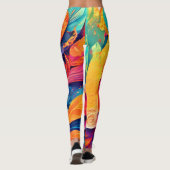 Oogvormig blad close-up leggings (Achterkant)