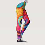 Oogvormig blad close-up leggings (Rechts)