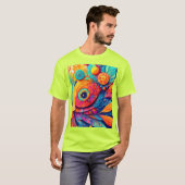 Oogvormig blad close-up t-shirt (Voorkant volledig)
