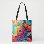 Oogvormig blad Close-Up Tote Bag (Voorkant)