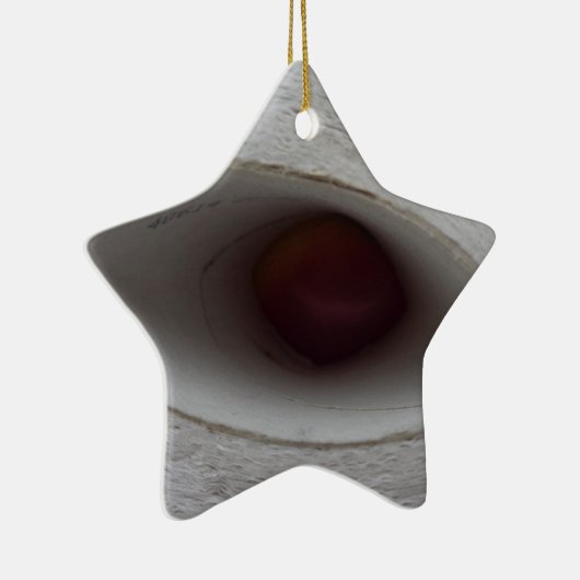 oogvormig gat, gemaakt van papier keramisch ornament (Rechts)