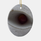 oogvormig gat, gemaakt van papier keramisch ornament (Rechts)