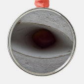 oogvormig gat, gemaakt van papier metalen ornament (Voorkant)