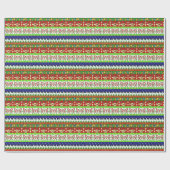 Oogzalig kerstcadeautje cadeaupapier (Vlak)