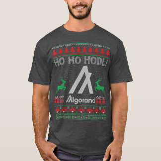 Oogzalig kerstfeest Algorand ALGO Coin HO HO HO T-shirt