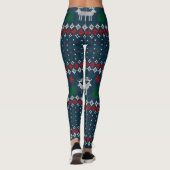 Oogzalig kerstfeest-breidpatroon leggings (Achterkant)