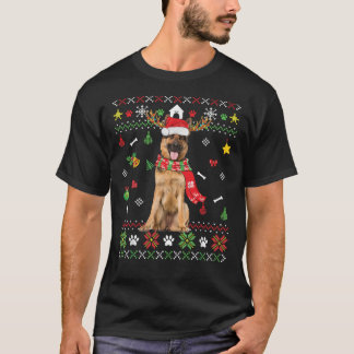 Oogzalig kerstfeest Duitse Shepherd Dog Puppy X T-shirt
