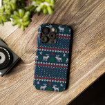 Oogzalig kerstfeest Faux Knit Pattern Case-Mate iPhone Case<br><div class="desc">Deze feestelijke iPhone hoesje is perfect voor het toevoegen van een vleugje vakantie juichen aan uw telefoon. De retro Ugly Sweater Christmas Faux Knit Pattern zal je zeker in de geest van het seizoen brengen.</div>