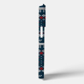 Oogzalig kerstfeest Faux Knit Pattern Case-Mate iPhone Case (Achterkant / Rechts)