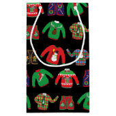 Oogzalig kerstfeestcadeautassen klein cadeauzakje (Achterkant)