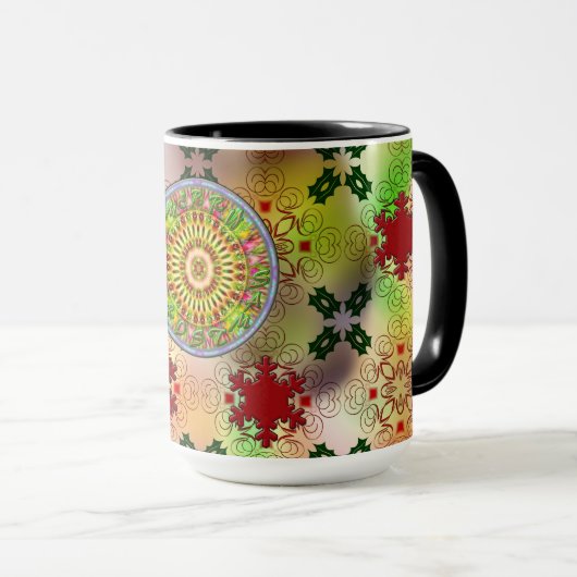 Oogzalig kerstontwerp mok (Voorkant rechts)