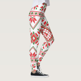 Oogzalig kerstpatroon leggings