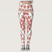 Oogzalig kerstpatroon leggings (Voorkant)