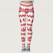 Oogzalig kerstpatroon leggings (Voorkant)