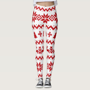 Oogzalig kerstpatroon leggings