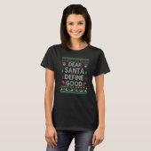 Oogzalig liefhebber voor kerstfeest SANTA BEPAALT  T-shirt (Voorkant volledig)