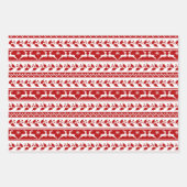 Oogzalig rendier en kerstboom inpakpapier vel (Voorkant 2)