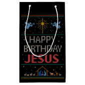 Oogzalig Sweater Design Happy Birthday Jesus Relig Klein Cadeauzakje (Achterkant)